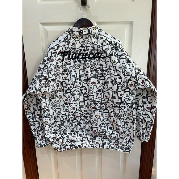 NEW ADIDAS ORIGINALS WOMENS FIORUCCI "FACES" TREFOIL TRACK JACKET Set~ MEDIUM - Picture 8 of 12